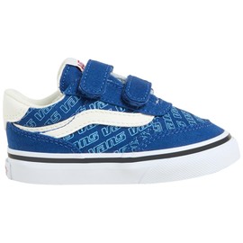 Vans Brooklyn LS V Boys' Trainers, Retro Logo Blue True Blue, 26 EU
