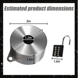 Faucet Locks Outdoor,Water Spigot Lock,Metal/Stainless Steel Faucet Locks for Garden Faucets,Prevent Water Bandit & Unauthorized Use(Silver with Padlock)