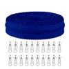 Sawoake #5 Nylon Coil Zippers by The Yard Bulk 10