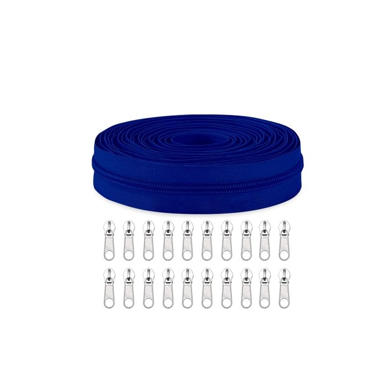 Sawoake #5 Nylon Coil Zippers by The Yard Bulk 10