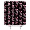 ZKJSMGS Cute Shower Curtain,Pink Black Bow Dots Modern Aesthetic Bathroom