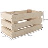 Small Rectangular Wooden Display Crate | 23.5 x 12 x