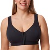 DELIMIRA Women's Inbarely Plus Front Closure Bras Posture Wireless Full