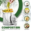 Utopia Kitchen Indoor Compost Bin Kitchen, Odorless Composting with Charcoal