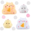 SSKHE 4pcs Taba Squishy Kit ,Includes One White And Yellow