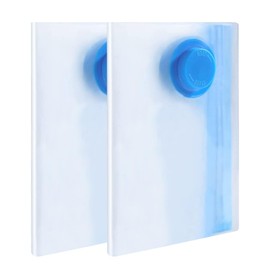 Vacuum Compression Storage Bags,Space Saver Bag,Vacuum Sealed Bags for Comforters, Blankets, Bedding, Clothing - Compression Seal for Closet Storage,Pump for Travel (2 Pack)