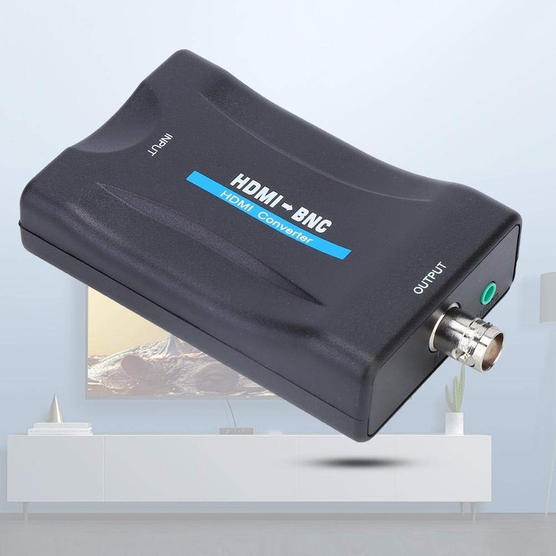 ASHATA HDMI to BNC Adapter, Video Signal Converter HDMI Signal