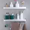 Bathroom Shelf Wall Mount Space Aluminium Shower Single Layer Shelf