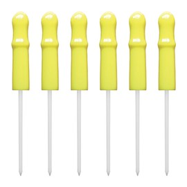 Caulk Cap CCY Caulk Saver Series, Reusable Caulk Tube Sealers with Built-in Puncture Pin, 6 Pack