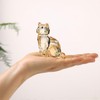 Crystal Cat Realistic Animal Kitten Art Figure Collection Table Decoration