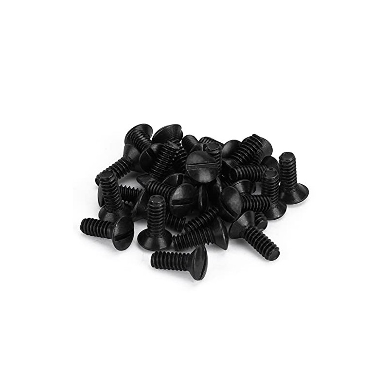 Henne Bery 3/8" Long 6-32 Thread, Oval Head Milled Slot