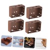 MAGICLULU 4Pcs Curtain Track Mounting Brackets Side Mounting Accessories for