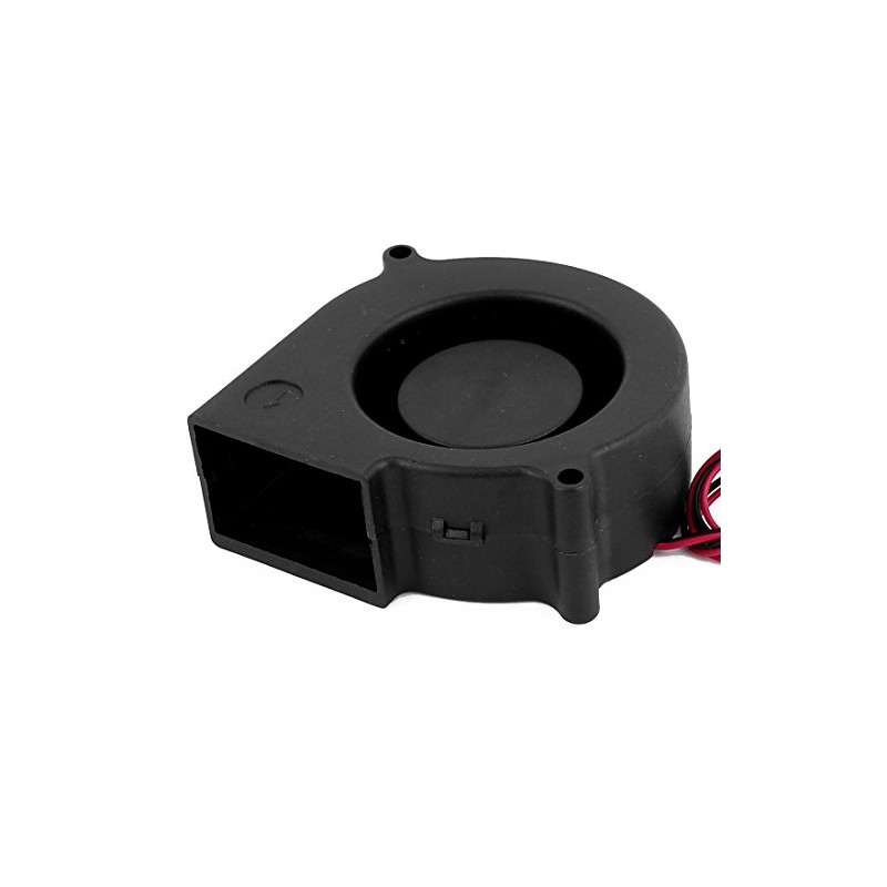Sourcingmap 75x75x30mm 2Pin 24V Black Blower Cooling Fan for Desktop