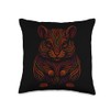Colorful Hamster Art Throw Pillow