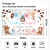 Mocsicka Cowboy or Cowgirl Gender Reveal Backdrop Banner Western Rodeo
