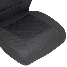 Ducato Driver Seat Cover Seat Cover, Colour: Premium Black, Pressed Check Pattern