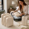 Compression Packing Cubes for Travel - 4-Piece Waterproof Luggage Organizer