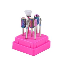 7 Pcs Nail Drill Bit Set Tungsten Carbide Diamond Nail Cutter Carbide Nail File for Gel Nails Cuticle Manicure Pedicure