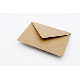 C6 (114x162mm) Brown Ribbed Kraft 100GSM Envelopes (Pack of 25,50,100,250,500,1000)