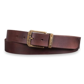 STILORD Leather Belt Men's Brown Universal Shortenable for Casual Business and Jeans 34 mm Leather Belt 100% Genuine Leather in Shabby Box Cresto - Brown, Colour: Antique Buckle - Bronze V, Antique