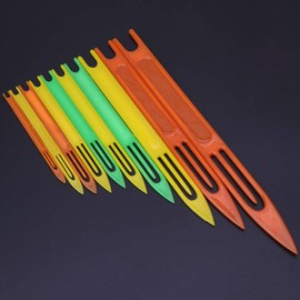 CADANIA 10 Pieces Fishing Netting Needle Repair Net Line Plastic Shuttles Mending Weaving