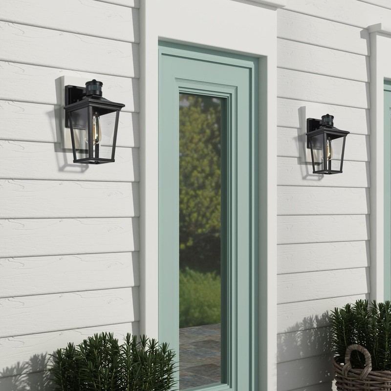 Motion Sensor Outdoor Wall Lights, Farmhouse Exterior Wall Sconces Light