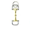 JA Horse Metallic Keyring Horse Rider Pony, Bit D-ring gold