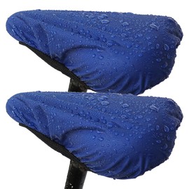 JIAJUNFS Waterproof Bicycle Seat Covers Rainproof, UV-Resistant dustproof and Windproof Reusable Easy to Clean and Install Suitable for Mountain Bike and Bikes with Narrow Seats 2pcs Blue