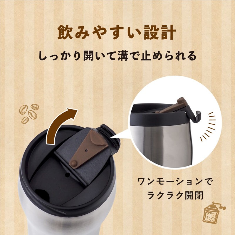 Atlas (Atlas Lid with Vacuum Cafe Tumbler Silver 350ml aftz