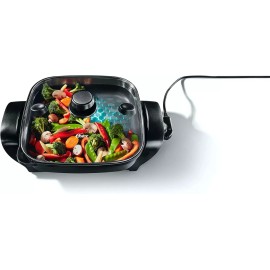 Oster DiamondForce 12 "x 12" Strain & Pour Electric Skillet Nonstick Coating ...