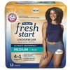 Incontinence and Postpartum Underwear for Women, XXL, Blue (12 Count)