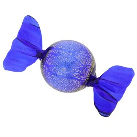 Glass Of Venice Murano Glass Candy - Blue and Gold
