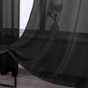DONREN 2Panels-96 Inch Length Sheer Curtain Panels for Bedroom Semi
