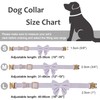 Ewinoom Bowtie Dog Collar Adjustable Soft Collars with Detachable Bow