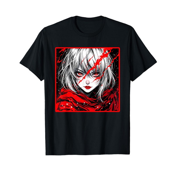 Horror Anime Manga Tee I Gothic Outfit I Japanese Chibi