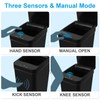 QSFWCSM 2 Pack Bathroom Trash can,Smart Touchless Trash Can,Automatic Motion