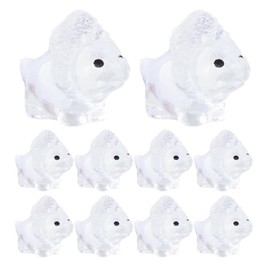 Triceratops Statue | 10X Resin Dinosaur Sculptures Decor - Dinosaur Toys Dinosaur Figures Small Dinosaur Figurines Tiny Dino for Garden Landscape Decor