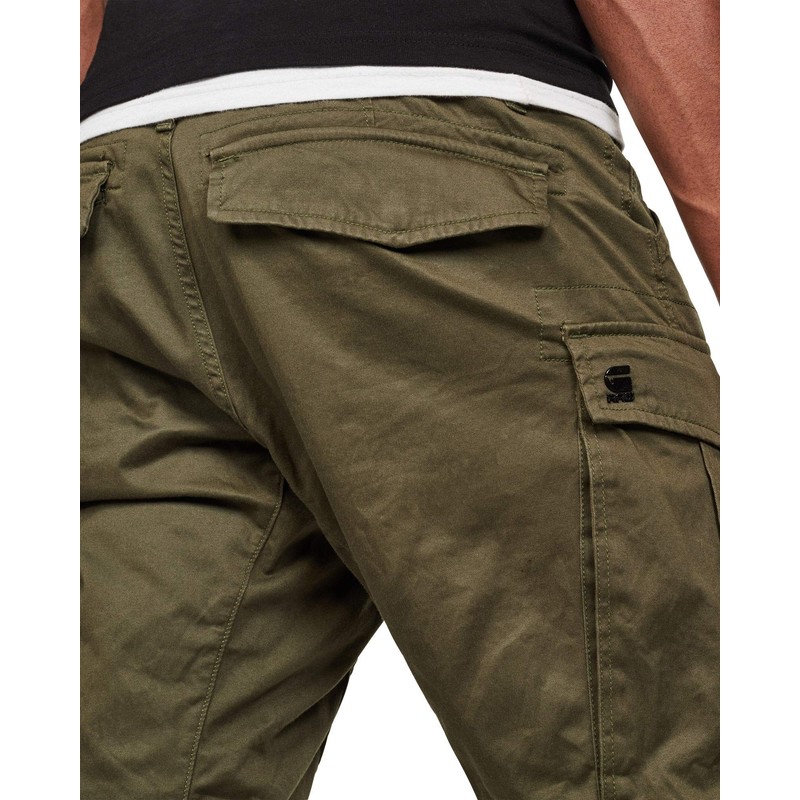 Rovic Zip 3D Straight Tapered Fit Cargo Pants, Dark Bronze