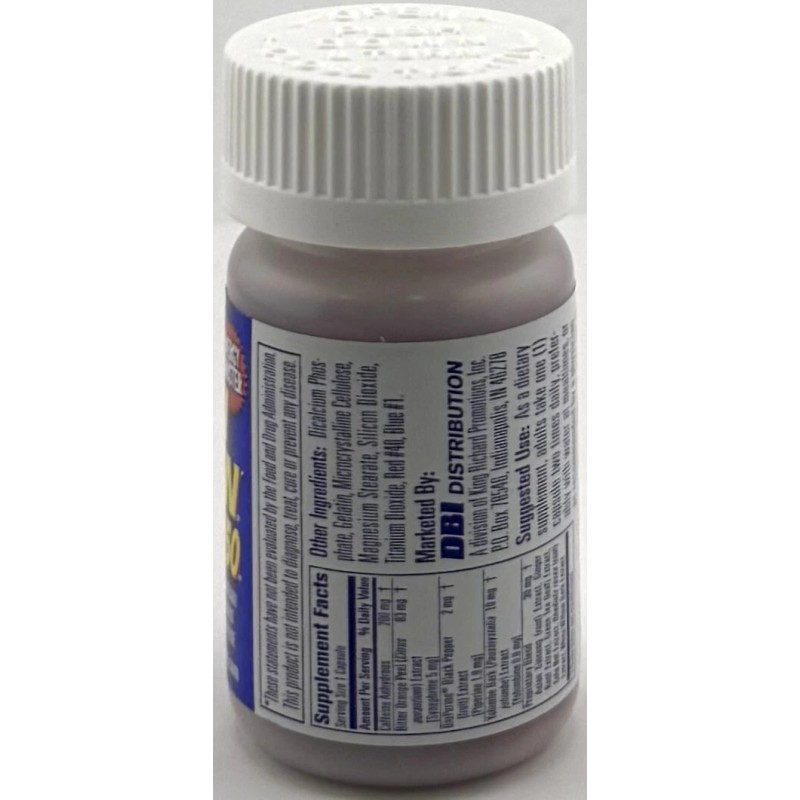 Mini Thin 6-30ct BOTTLES MINI THIN 25/50 EF ENERGY BOOSTER