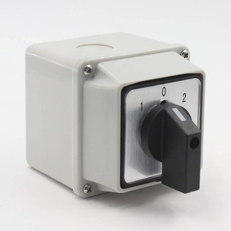 Universal Changeover Selector Switch, with Waterproof Box, 3 Positions 12
