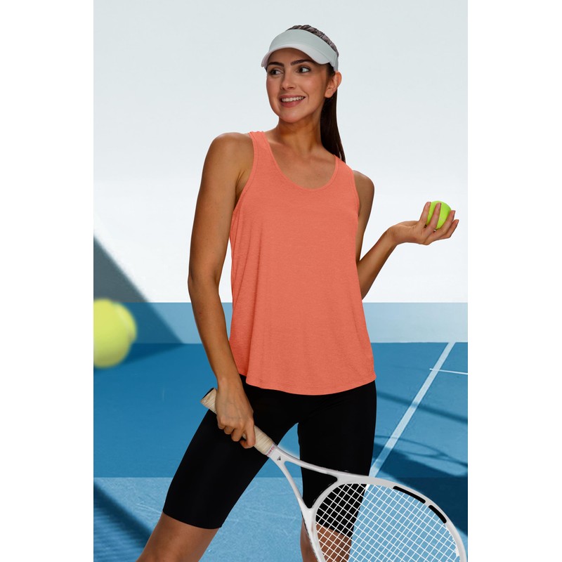 WIHOLL Womens Racerback Tank Tops Sleeveless Athletic Shirts Workout Tops