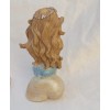 Mermaid on Sitting Seashell Miniature Figurine Resin New