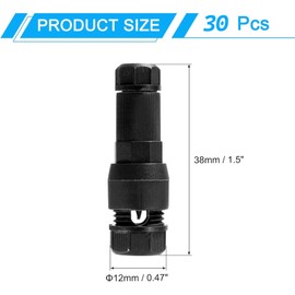 Yeanifeana 30pcs Waterproof Low Voltage Fast Lock Wire Connectors for 12-14 Gauge Cable, Ideal for Outdoor Landscape Lighting and Path Lights