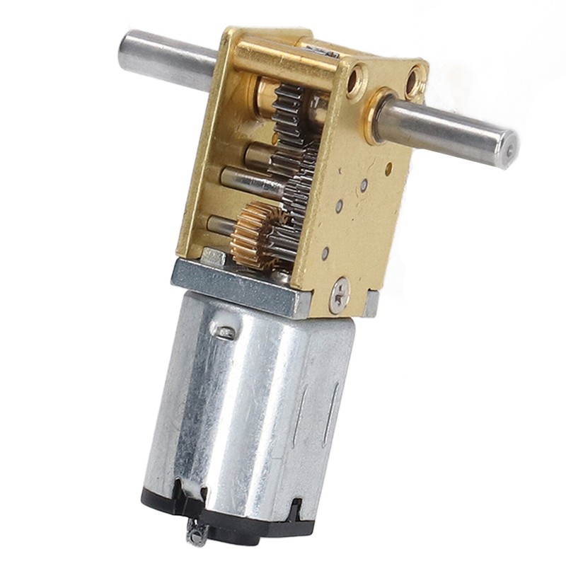DC12V 27RPM Dual Shaft Motor Micro Worm Gear Reduction Motor