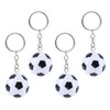 4Pcs Soccer Keychains, Funny Backpack Charms Key Chains, PVC 1.5inch/3.8cm