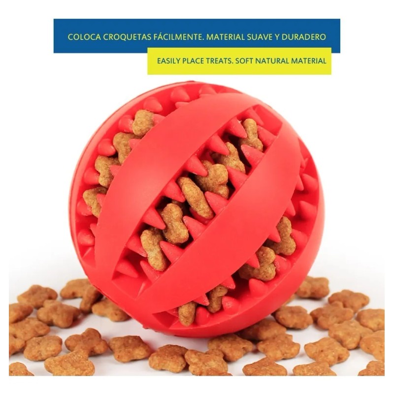 Pelota Para Perro De Plástico Higiene Dental (2 Pz) 5