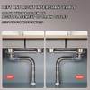 QruiLanTu Double Sink Drain Kit Space Saving Kitchen Sink Drain