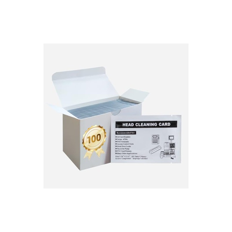 Credit Card Reader Cleaning Cards CR80 Dual Side POS Swipe