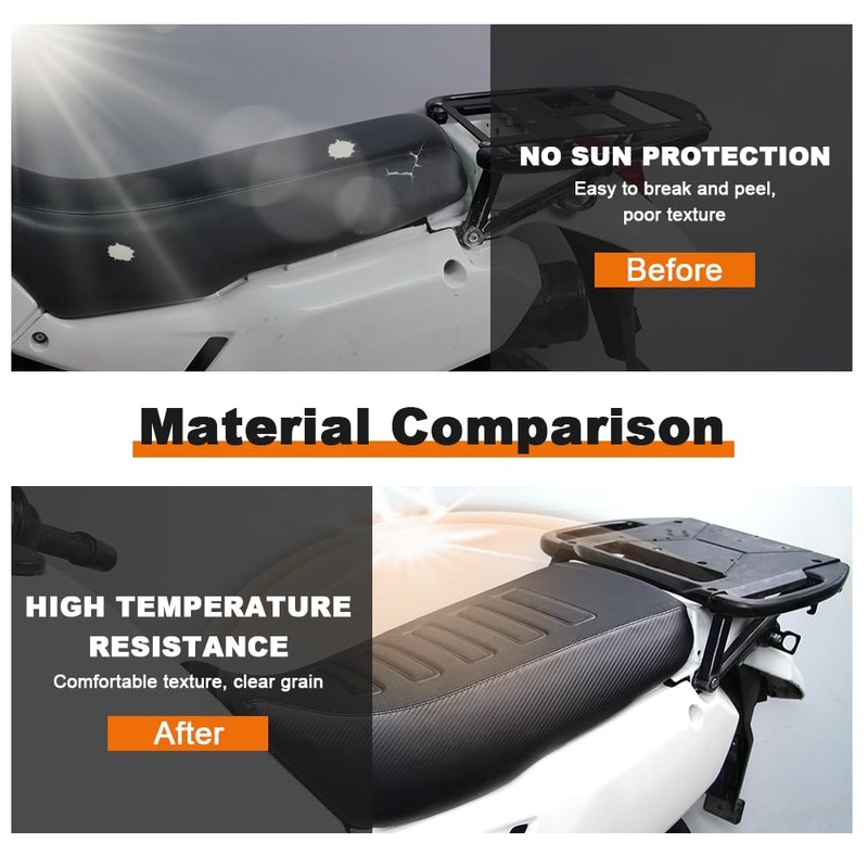 xitomer Seat Cover Compatible with KLR650 2008-2018 KLR650 Gen2 Motorcycle