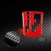 HJGHR Carbon Fiber Car Gear Shift Knob Console Panel Cover